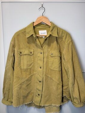 Thread & Supply Olive Green Corduroy Overshirt Jacket - Women's